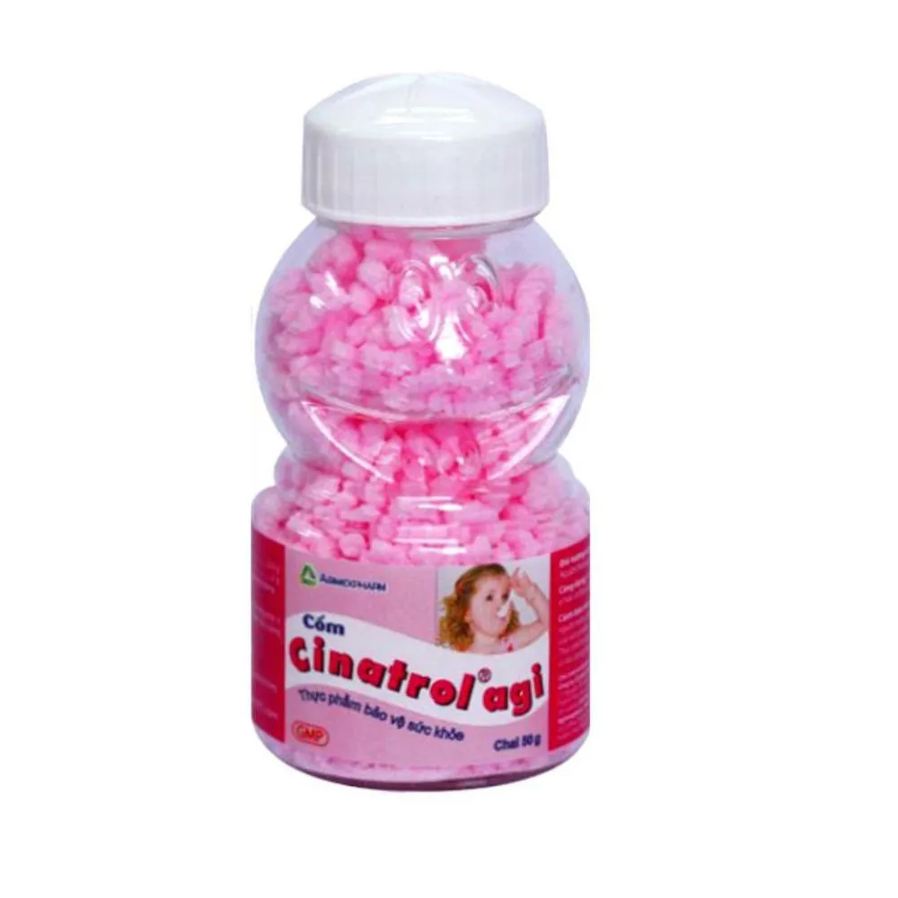 Thuốc cốm Cinatrol Agimexpharm hỗ trợ chứng khó tiêu, trẻ sơ sinh ọc sữa 50g (Cốm hồng) 2