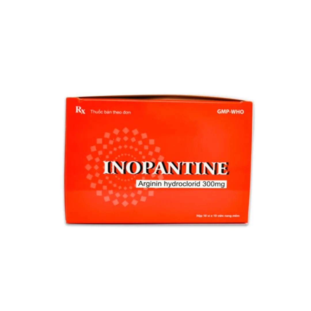 Thuốc Inopantine 300mg điều trị rối loạn chức năng gan, suy giảm chức năng gan (10 vỉ x 10 viên) 3
