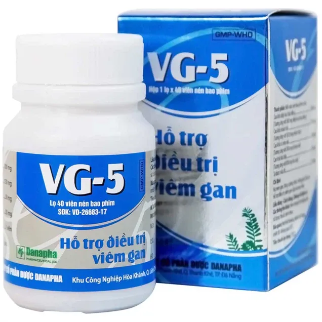 Thuốc VG-5 hỗ trợ viêm gan (40 viên)