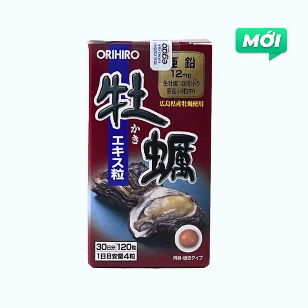 VIÊN UỐNG TĂNG CƯỜNG SINH LÝ CHO NAM GIỚI ORIHIRO NEW OYSTER EXTRACT 120V