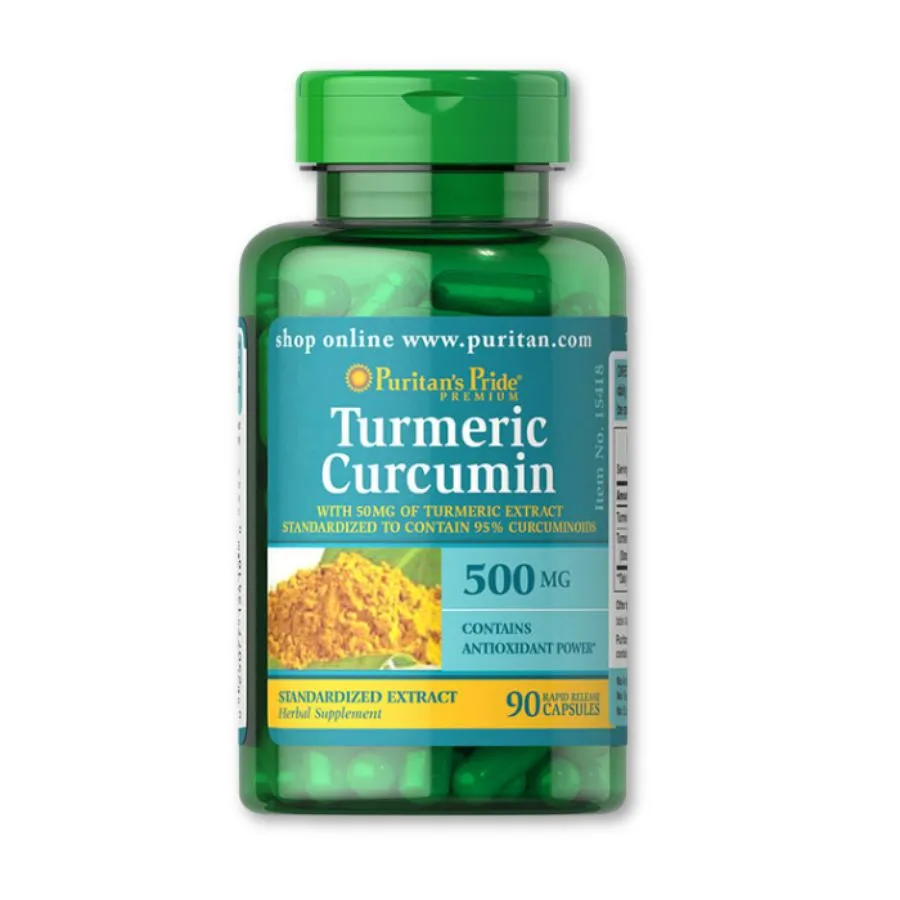 Tinh chất nghệ Turmeric Curcumin 500mg phòng chống và hỗ trợ ung thư (Hộp 90 viên)