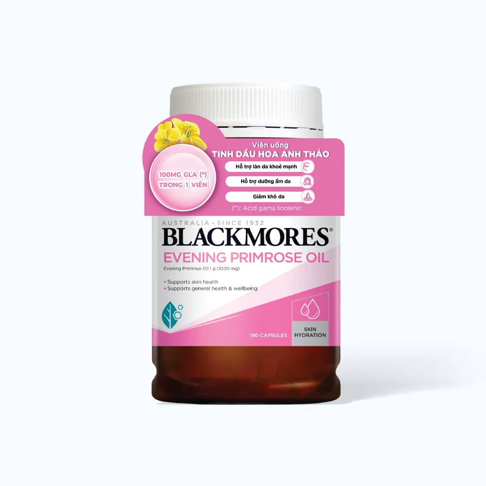Tinh dầu hoa anh thảo Blackmores Evening Primrose Oil (lọ 190 viên) cho nữ 2