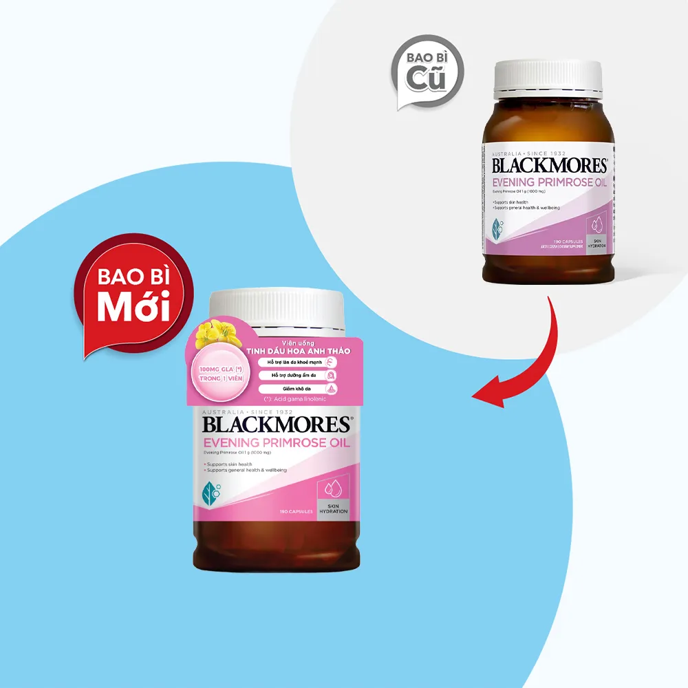 Tinh dầu hoa anh thảo Blackmores Evening Primrose Oil (lọ 190 viên) cho nữ 3