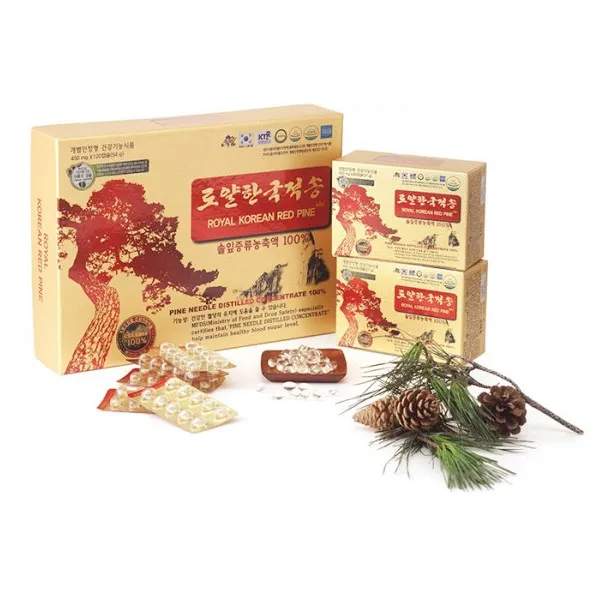 Tinh Dầu Thông Đỏ Hoàng Gia Royal Korean Red Pine 120 Viên