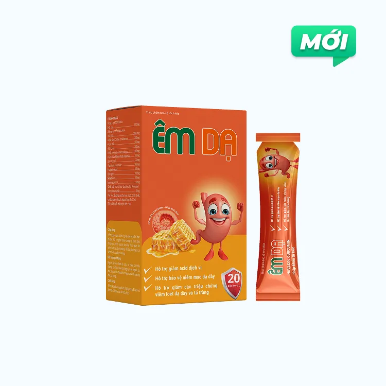 TPBVSK Êm Dạ Gel - Hỗ Trợ  Giảm Acid Dịch Vị, Bảo Vệ Niêm Mạc, Giảm Triệu Chứng Trào Ngược, Viêm Loét Dạ Dày, Tá Tràng