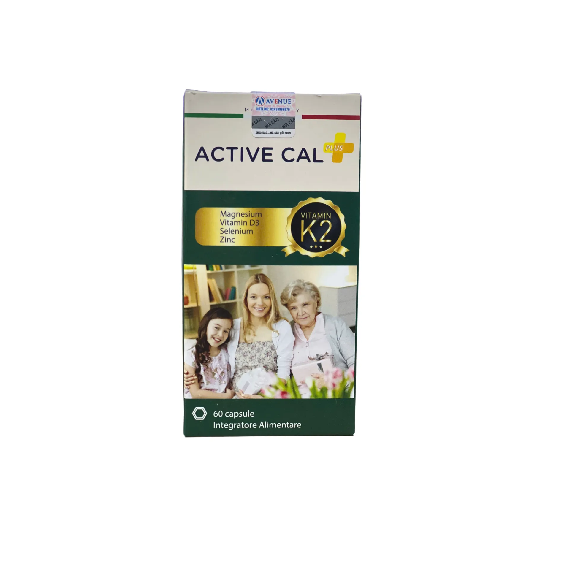 TPBVSK Active Cal Plus Bổ Sung D3, K2, Mg Hỗ Trợ Giảm Nguy Cơ Loãng Xương (Hộp 60 viên) 3