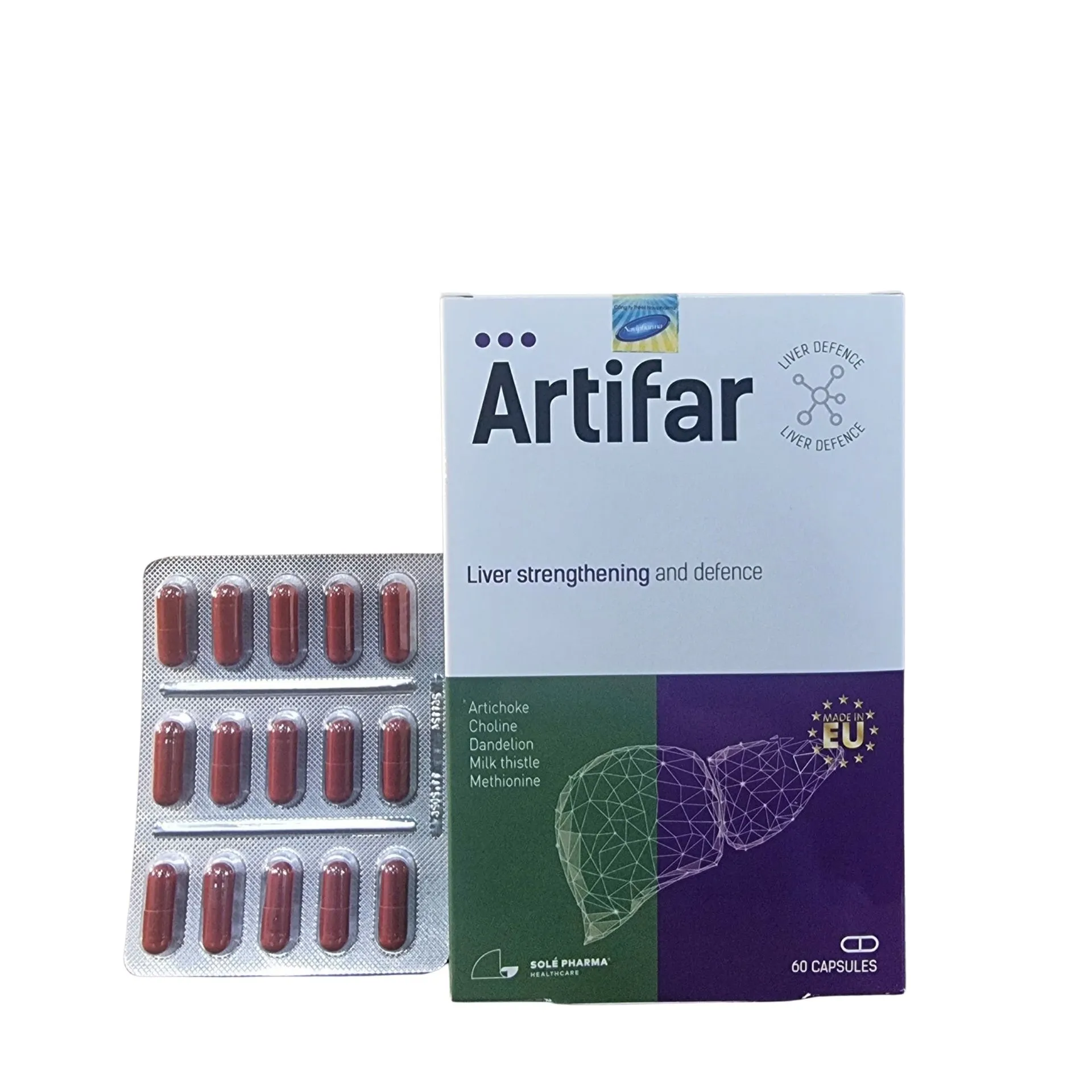 TPBVSK Artifar Liver Hỗ Trợ Chứng Năng Gan (Hộp 60 viên) 3