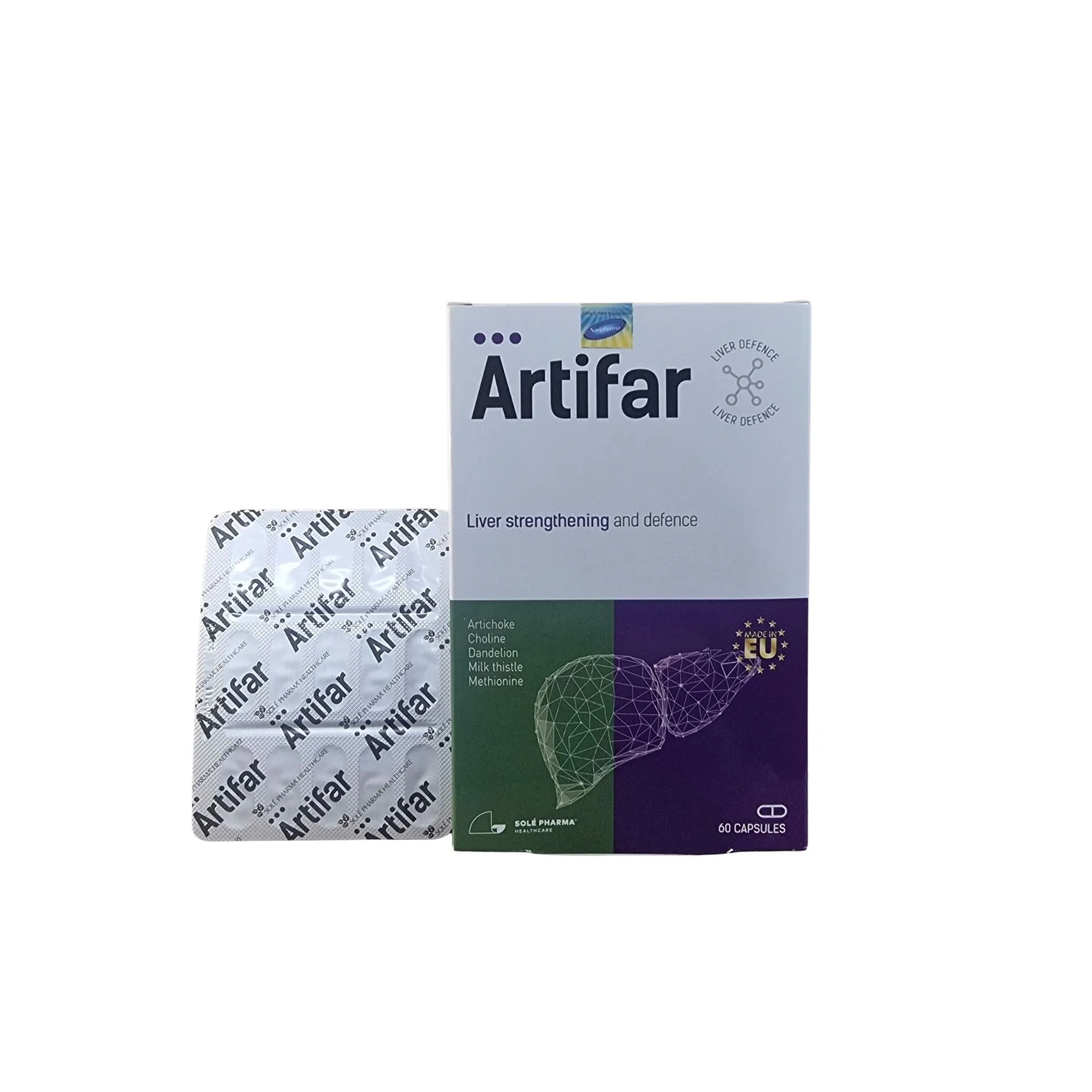TPBVSK Artifar Liver Hỗ Trợ Chứng Năng Gan (Hộp 60 viên) 4