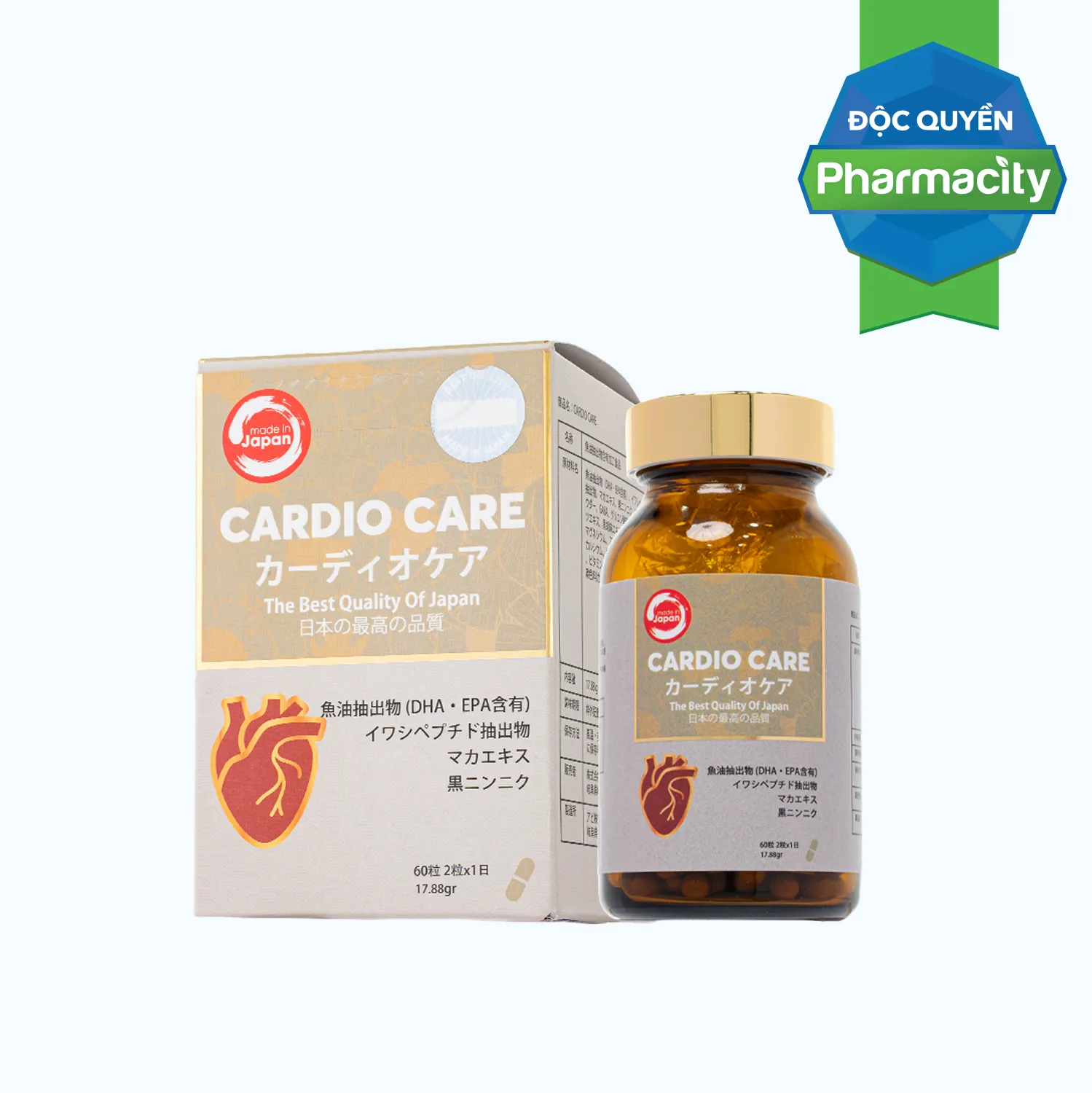 TPBVSK CARDIO CARE Hỗ Trợ Cải Thiện Tình Trạng Triglycerid Cao Trong Máu (Hộp 60 viên) 2
