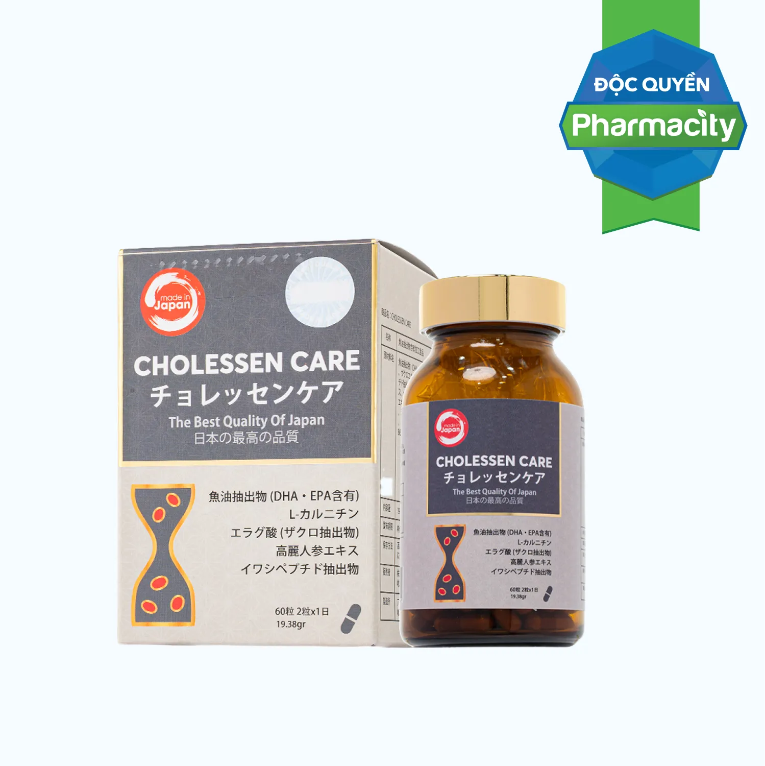 TPBVSK CHOLESSEN CARE Hỗ Trợ Cải Thiện Mỡ Máu Cao, Gan Nhiễm Mỡ (Hộp 60 viên)