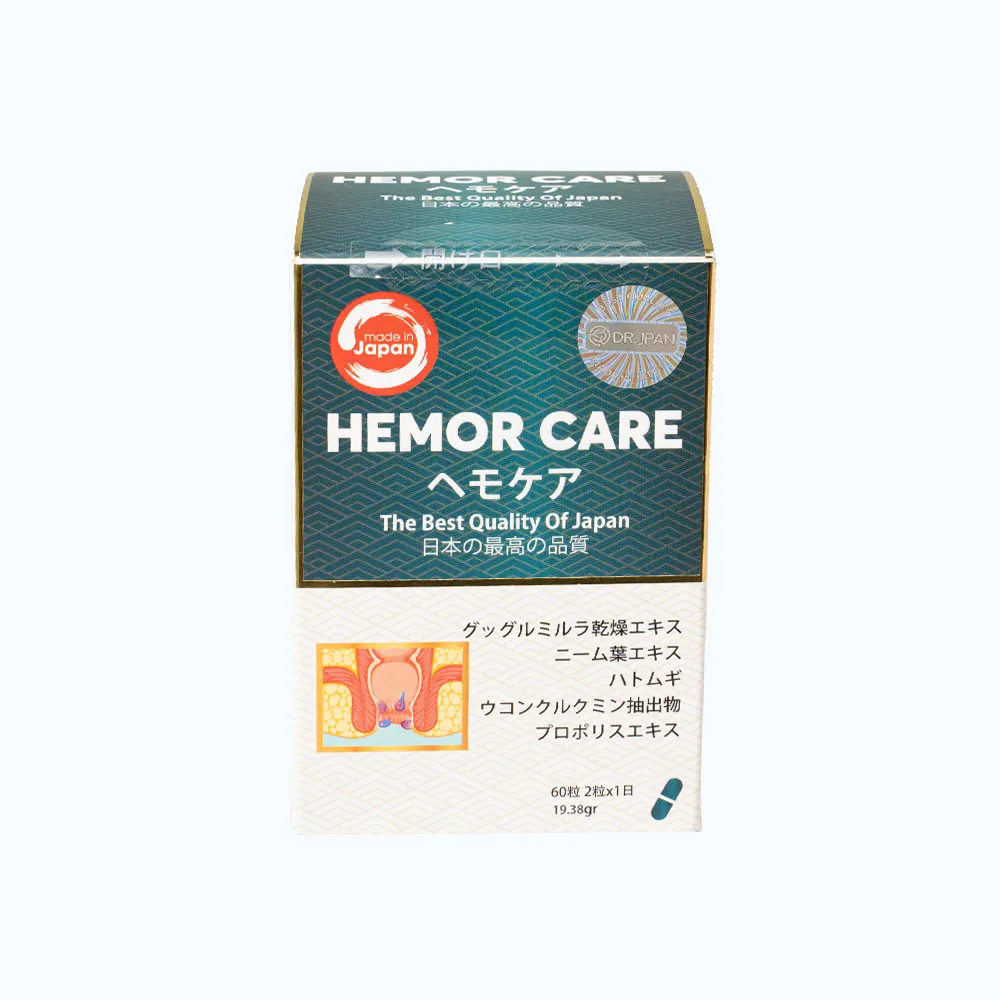 TPBVSK HEMOR CARE Hỗ Trợ Cải Thiện Tình Trạng Đại Tiện Đau Và Chảy Máu Hậu Môn Do Trĩ (Hộp 60 viên) 2
