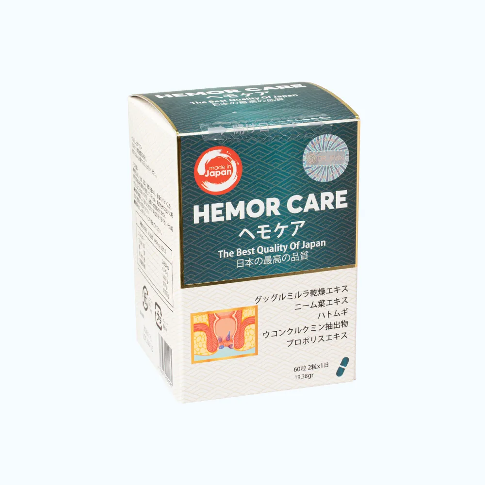 TPBVSK HEMOR CARE Hỗ Trợ Cải Thiện Tình Trạng Đại Tiện Đau Và Chảy Máu Hậu Môn Do Trĩ (Hộp 60 viên) 4