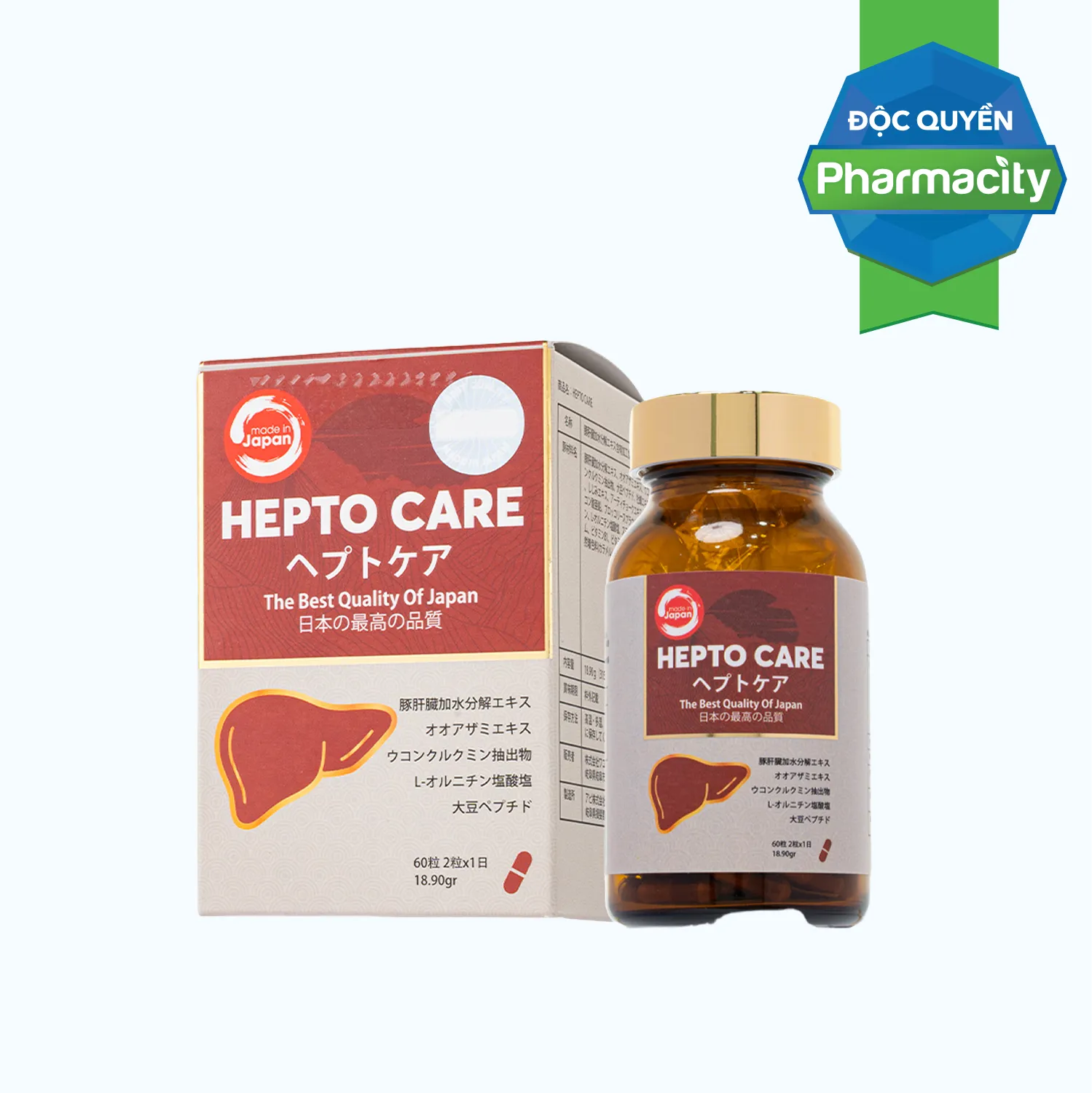 TPBVSK HEPTO CARE Hỗ Trợ Cải Thiện Chức Năng Gan (Hộp 60 viên) 2