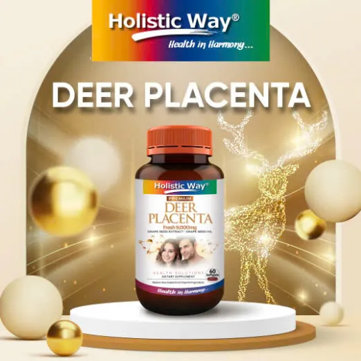 TPBVSK Holistic Way Premium Deer Placenta Fresh 9000mg Combo 2hộp (Nhau Thai Hươu Tươi)