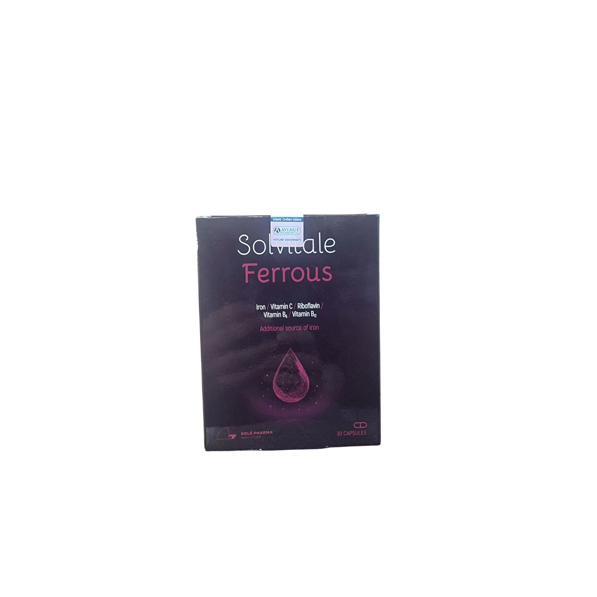 TPBVSK Solvitale Ferrous Hỗ Trợ Bổ Sung Sắt Và Vitamin (Hộp 30 viên) 3