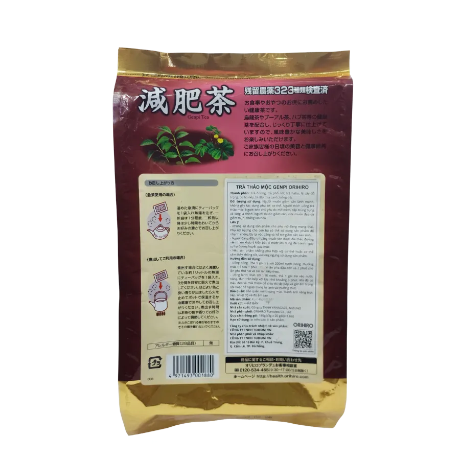 Trà thảo mộc Genpi Orihiro (60 túi x 3g) 2