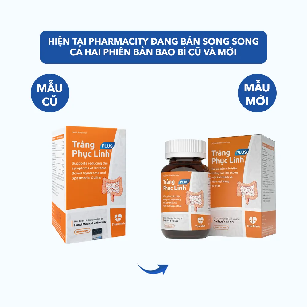 Tràng Phục Linh Plus (80 viên) hỗ trợ viêm đại tràng, ruột kích thích 2