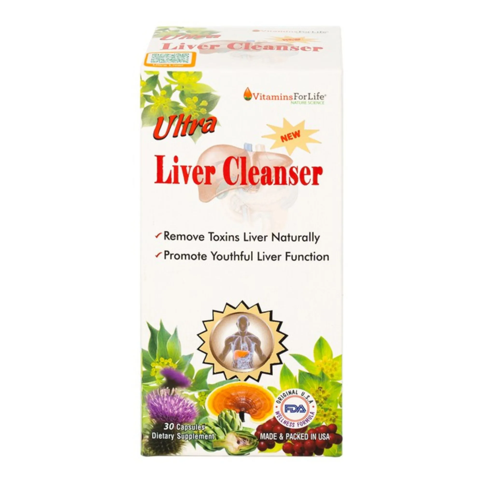 VIÊN UỐNG BẢO VỆ GAN ULTRA LIVER CLEANSER VITAMINS FOR LIFE 30V 2