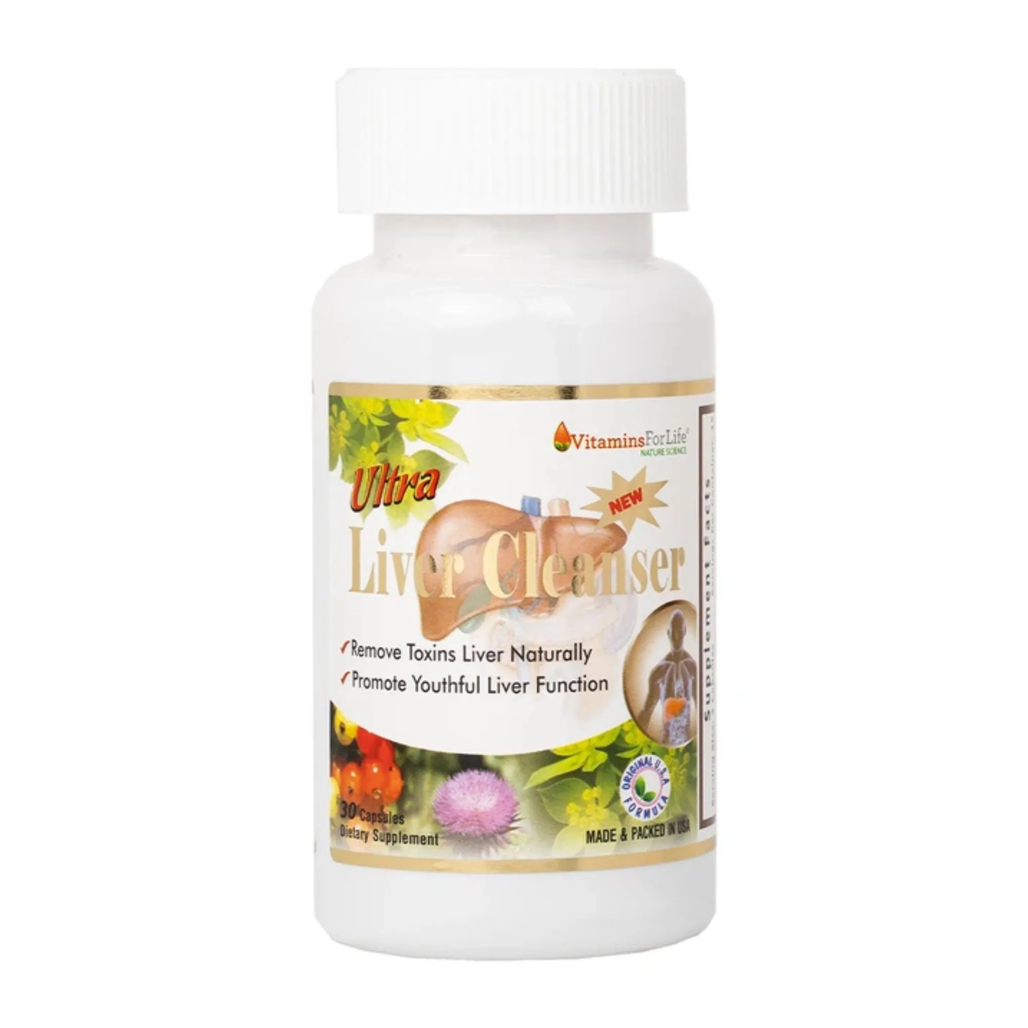 VIÊN UỐNG BẢO VỆ GAN ULTRA LIVER CLEANSER VITAMINS FOR LIFE 30V 6