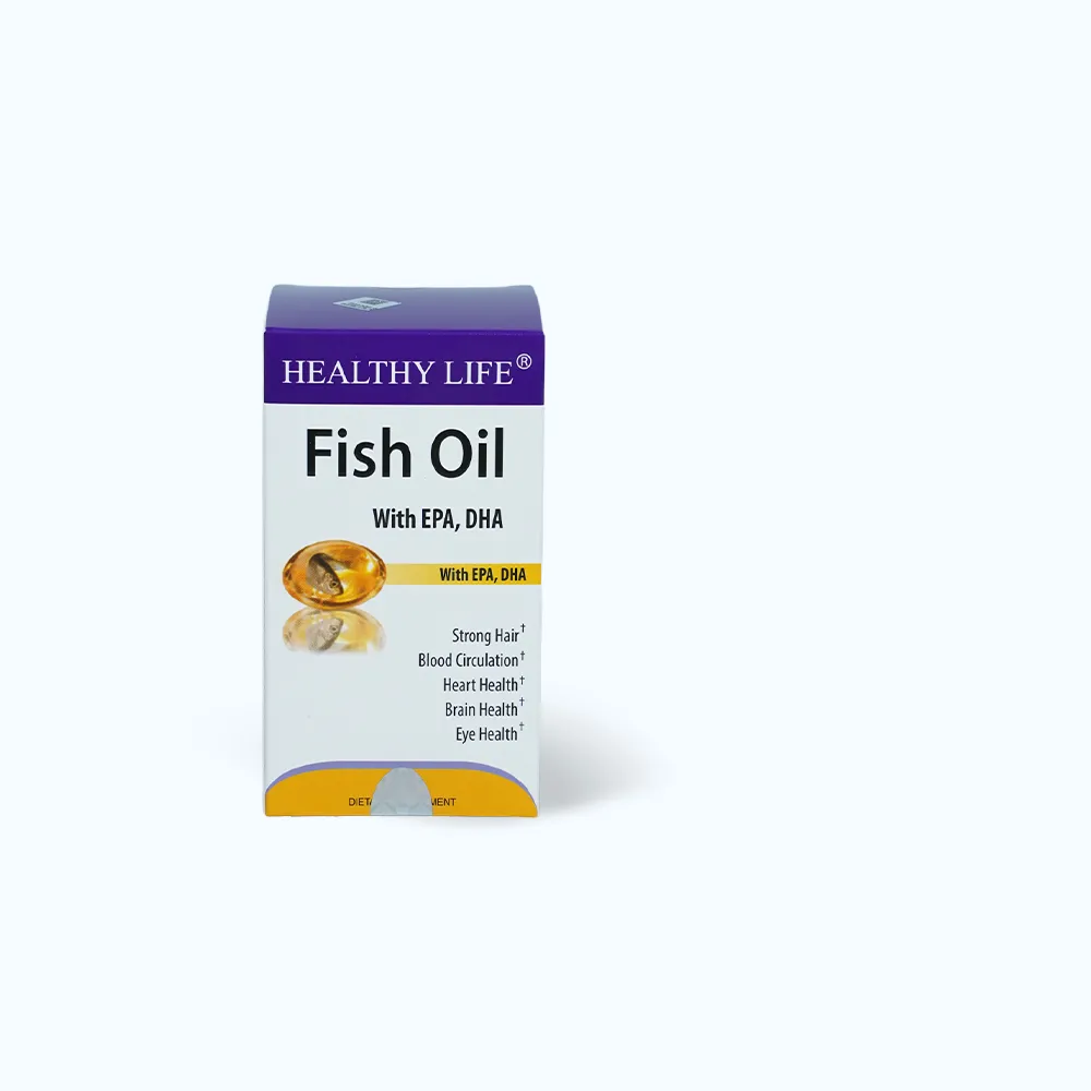 Viên dầu cá Healthy Life Omega 3 (Hộp 100 viên) giúp hỗ trợ não và mắt 2