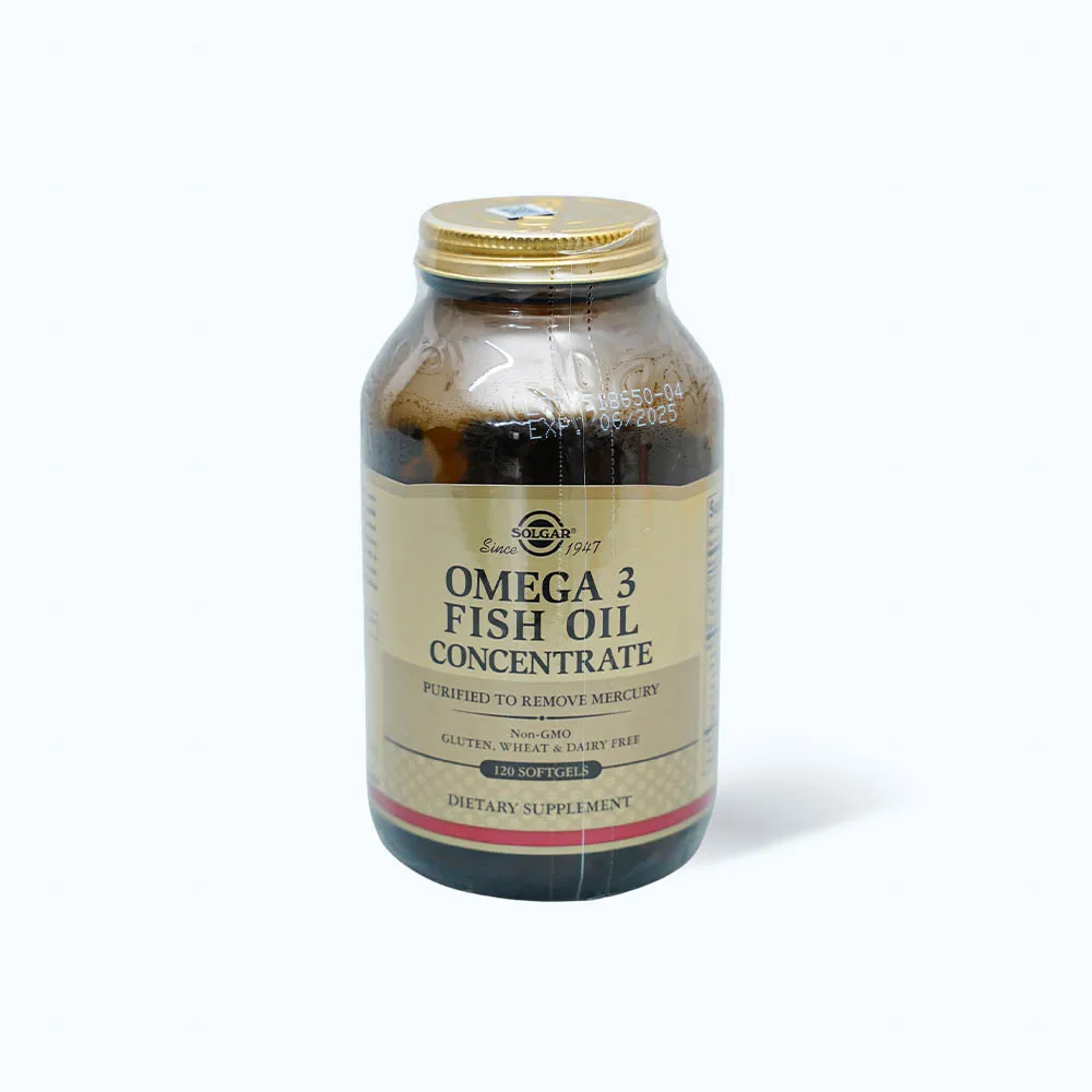 Viên dầu cá Solgar Omega-3 Fish Oil (Chai 120 Viên) hỗ trợ giảm mỡ máu 2