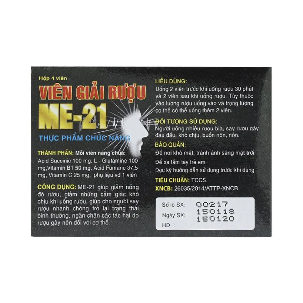VIÊN GIẢI RƯỢU ME-21 Á CHÂU 1X4 10