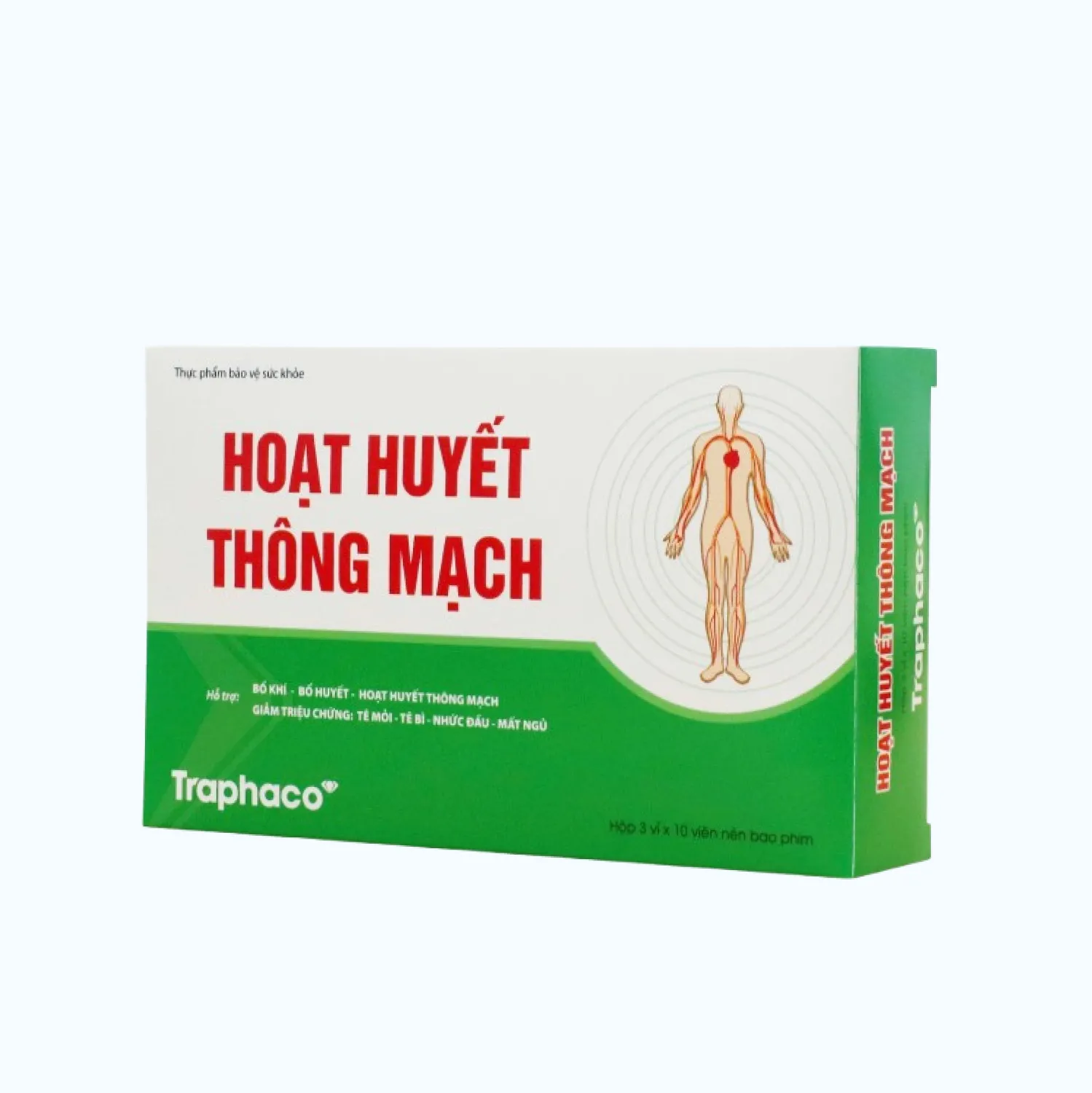 Viên Hoạt Huyết Thông Mạch TW3 tăng cường lưu thông máu (3 vỉ x 10 viên)