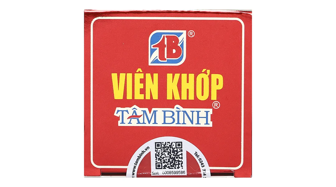 VIÊN UỐNG GIẢM THOÁI HÓA KHỚP VIÊN KHỚP TÂM BÌNH 60V 6