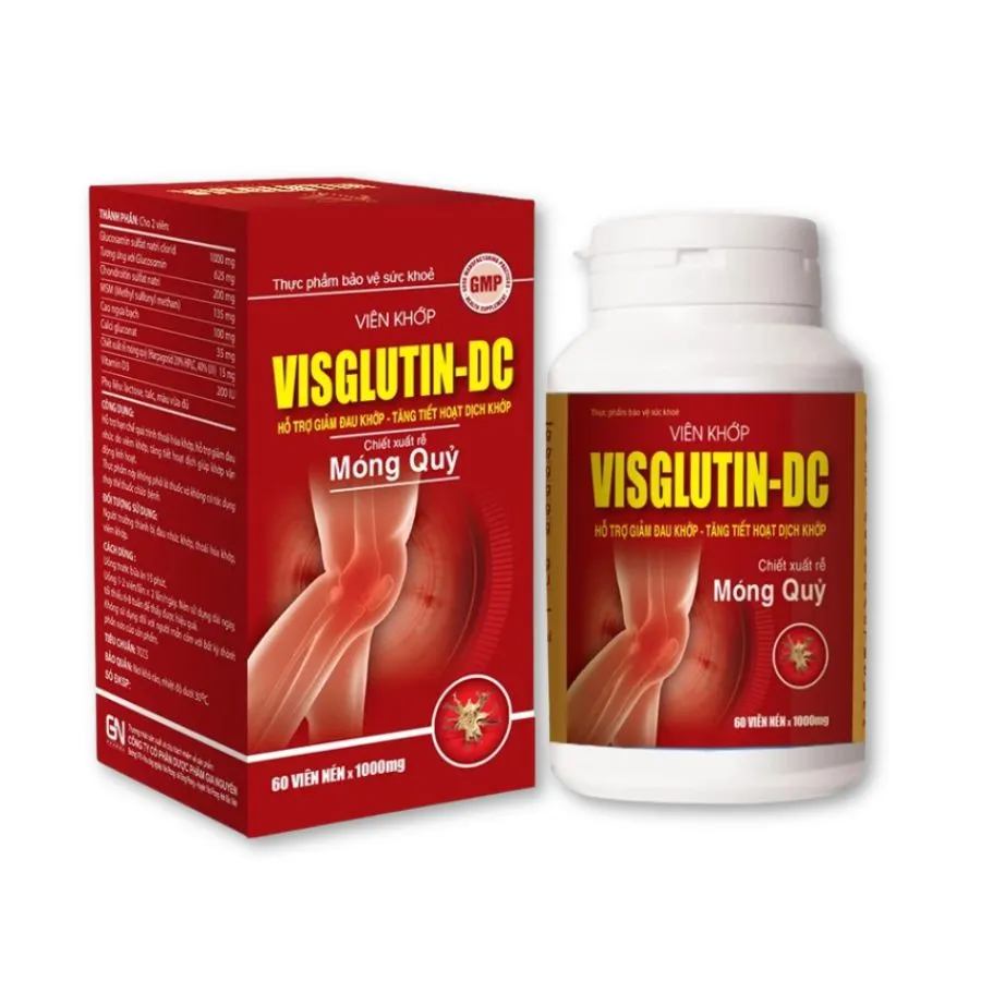 Viên khớp Visglutin-DC hỗ trợ giảm đau, giảm khô khớp, viêm khớp (Hộp 60 viên)