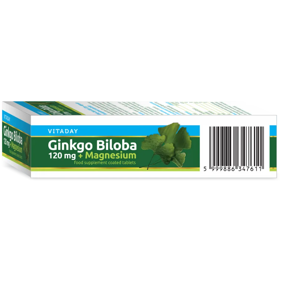 Viên Nén Vitaday Ginkgo Biloba 120 Mg + Magnesium (Hộp 30 viên) 3