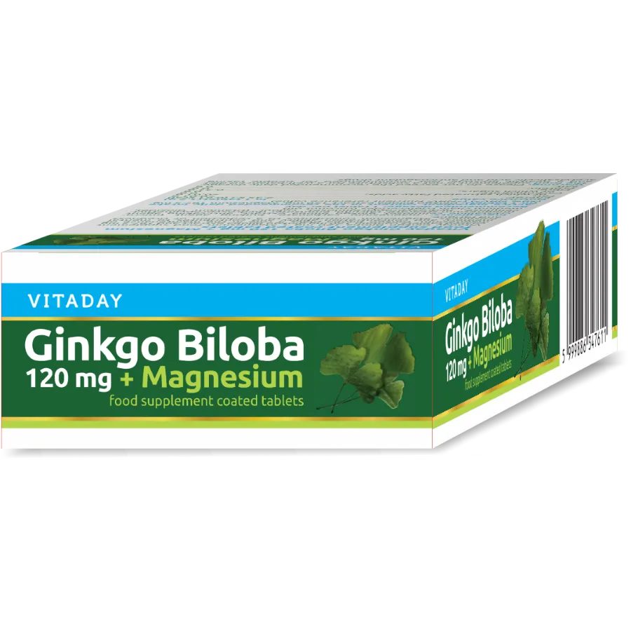 Viên Nén Vitaday Ginkgo Biloba 120 Mg + Magnesium (Hộp 30 viên) 4