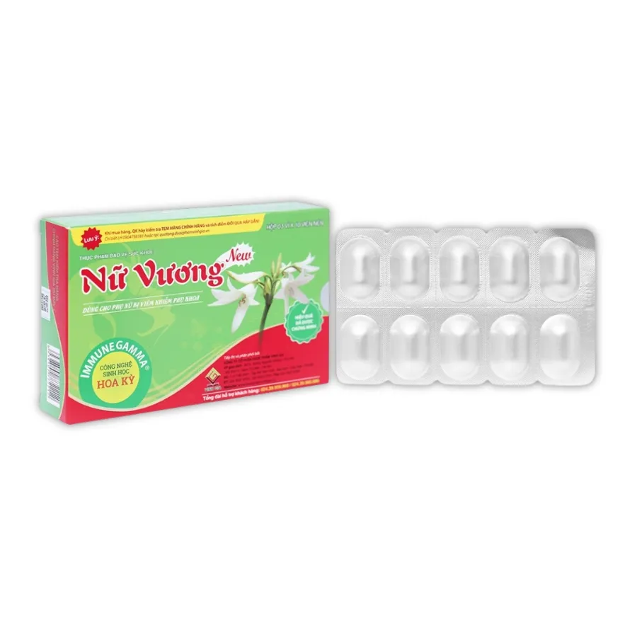 Viên nén Nữ Vương Vinh Gia hỗ trợ làm giảm nguy cơ viêm âm đạo, cổ tử cung (30 viên) 2