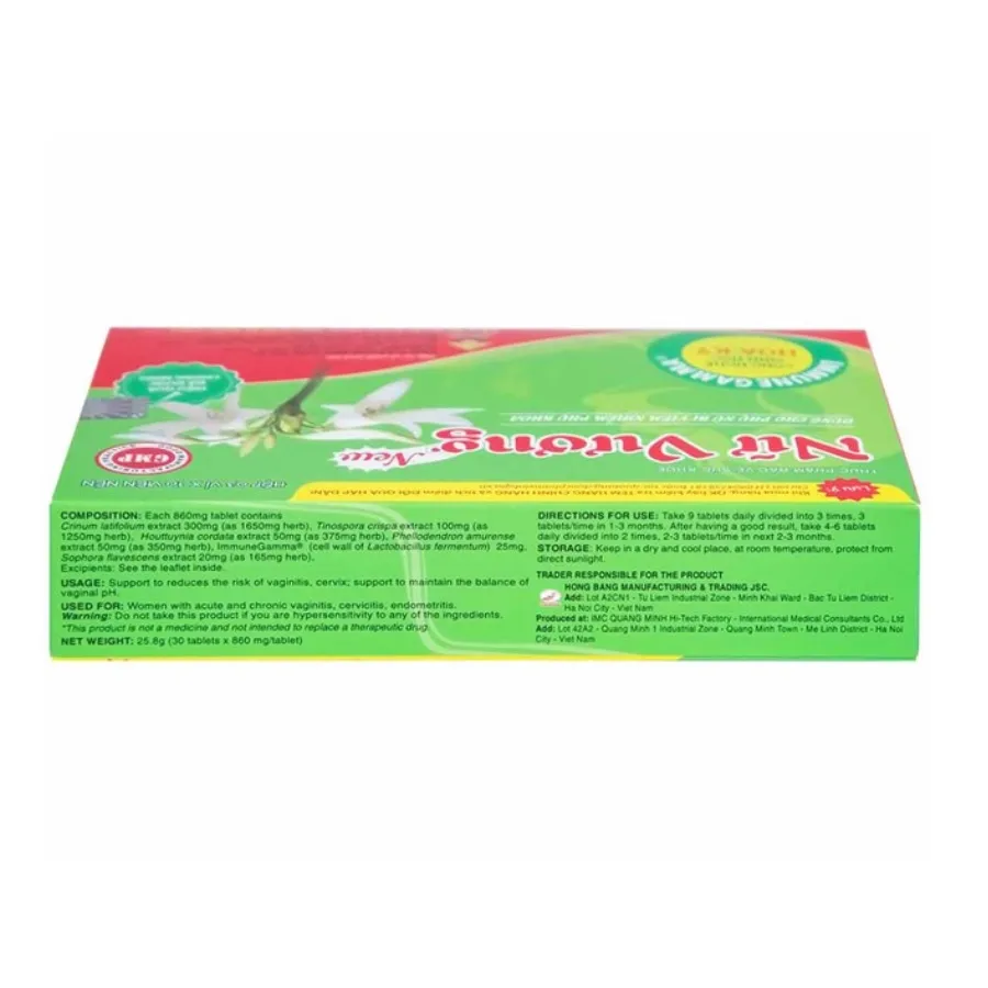 Viên nén Nữ Vương Vinh Gia hỗ trợ làm giảm nguy cơ viêm âm đạo, cổ tử cung (30 viên) 3