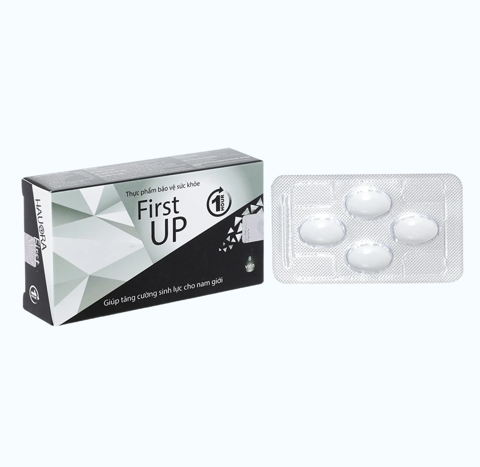 Viên ngậm First Up 1 Hour (hộp 8 viên) giúp tăng cường sinh lực