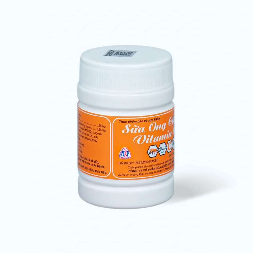 Viên ngậm Sữa Ong Chúa Vitamin C (Hộp 30 viên) hỗ trợ tăng sức đề kháng 2