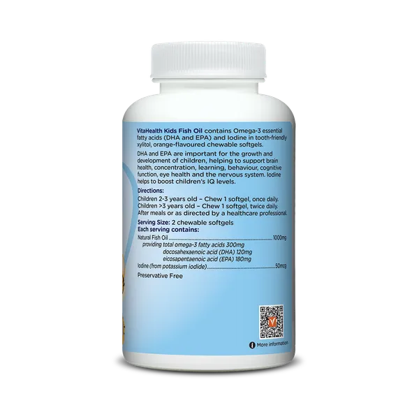 Viên nhai bổ sung dầu cá Kids Fish Oil VitaHealth 30 viên 3