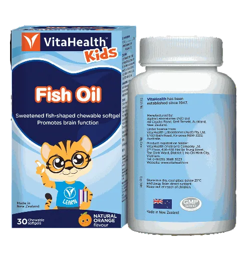Viên nhai bổ sung dầu cá Kids Fish Oil VitaHealth 30 viên 4