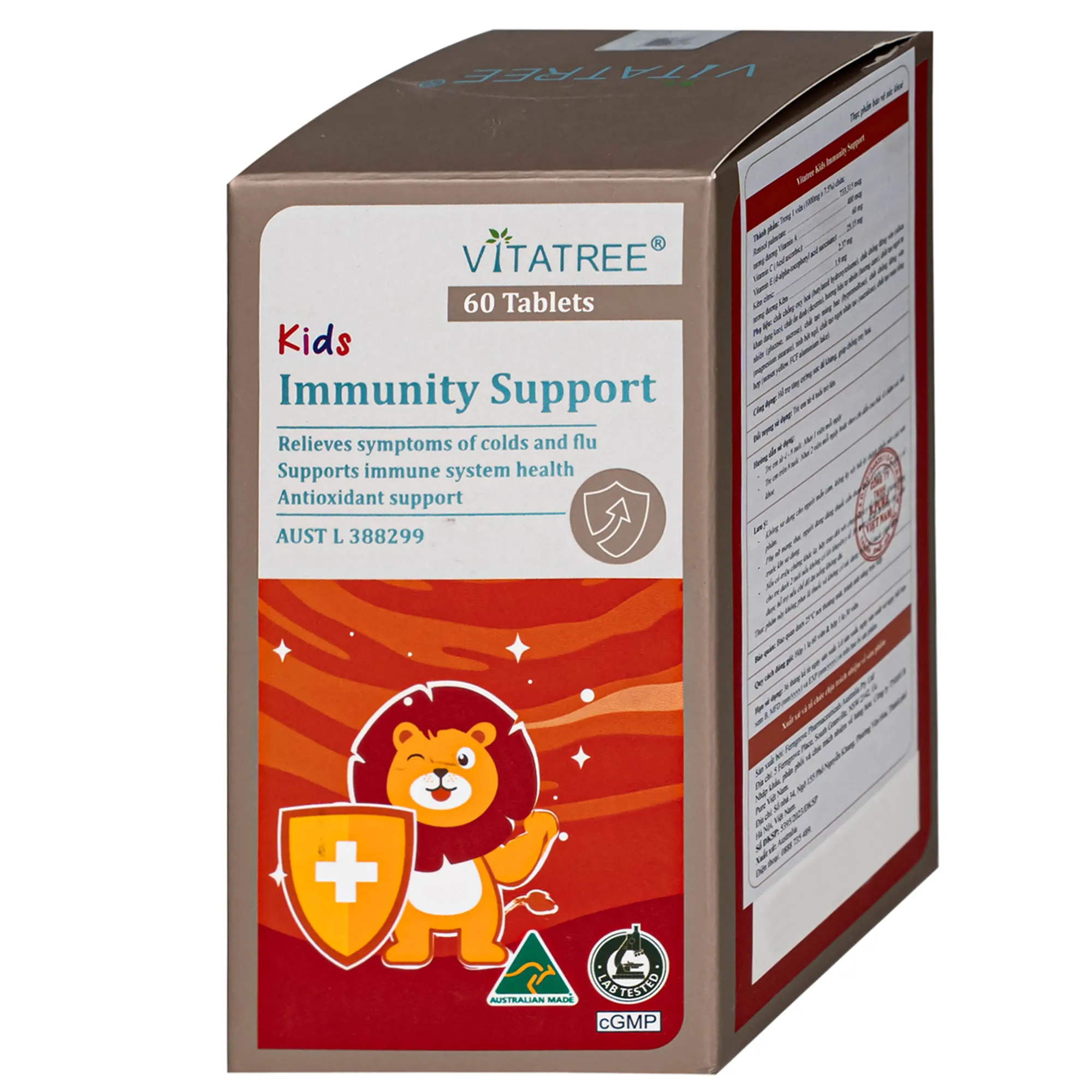 Thực phẩm bảo vệ sức khoẻ Kids Immunity Support Vitatree (Hộp 30 viên) 8