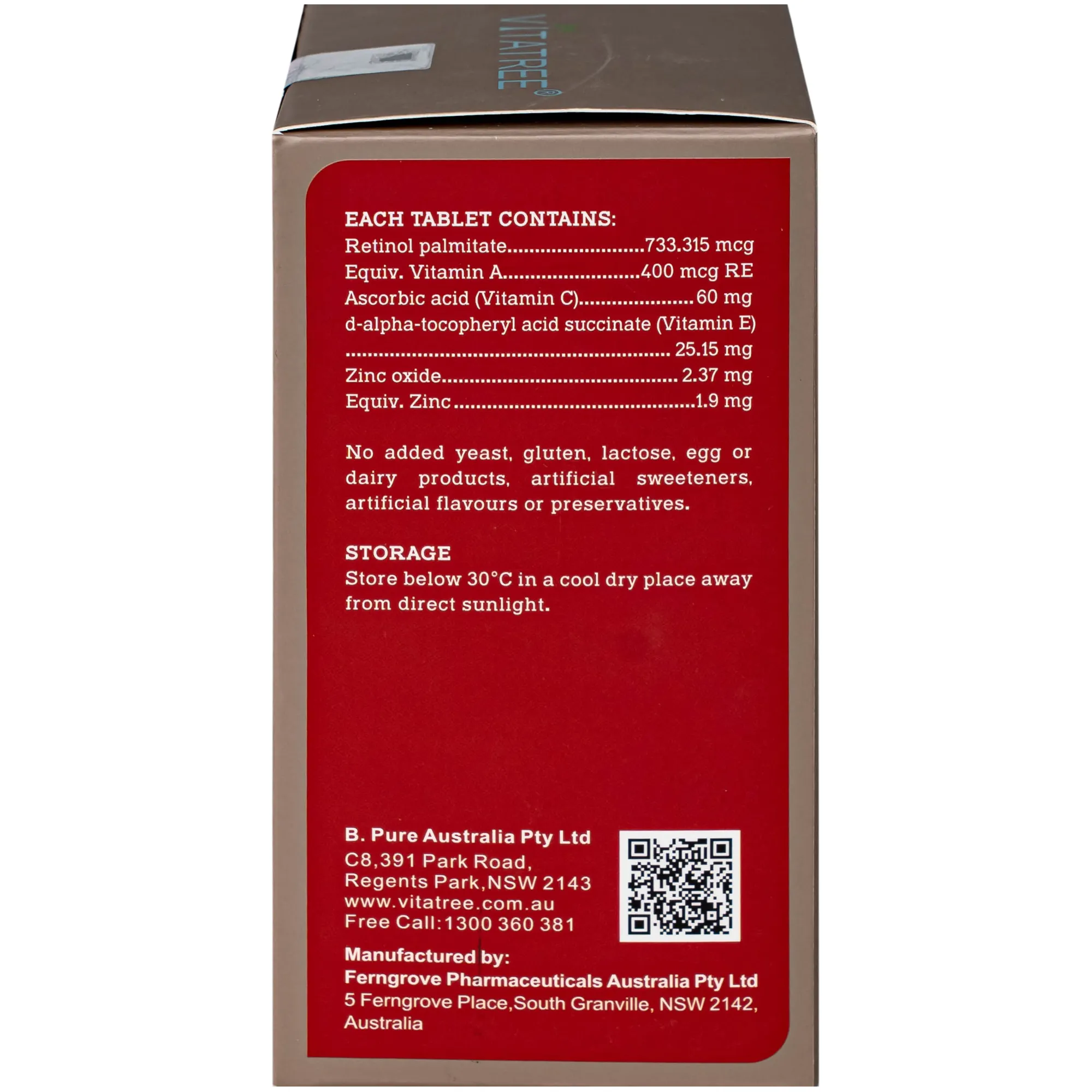 Thực phẩm bảo vệ sức khoẻ Kids Immunity Support Vitatree (Hộp 30 viên) 10