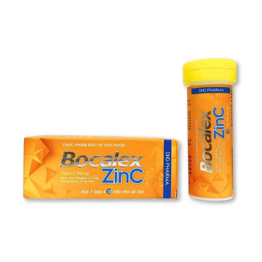 Viên sủi Bocalex ZinC DHG hỗ trợ sức khỏe (Túyp 10 viên) 2