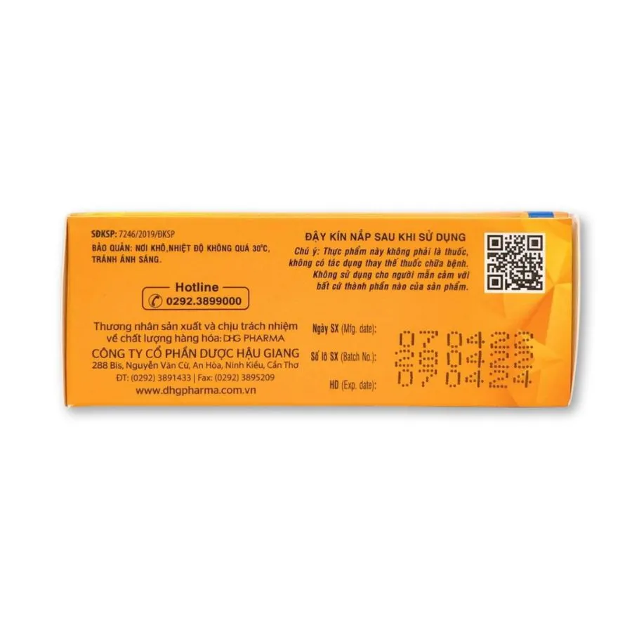 Viên sủi Bocalex ZinC DHG hỗ trợ sức khỏe (Túyp 10 viên) 3