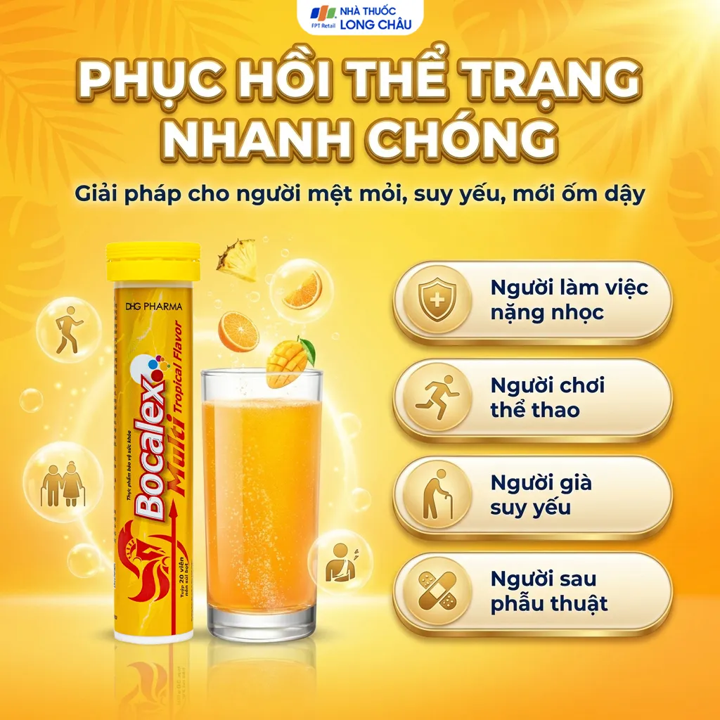 VIÊN SỦI GIÚP TĂNG SỨC ĐỀ KHÁNG BOCALEX MULTI TROPICAL FLAVOR DHG 20V 4