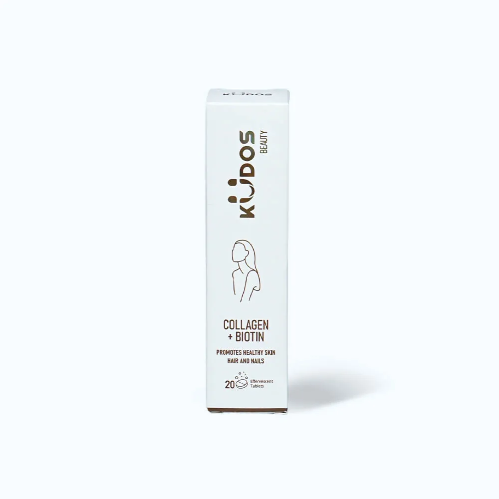 Viên sủi KUDOS Collagen + Biotin (20 viên) hỗ trợ đẹp da, tóc móng chắc khỏe
