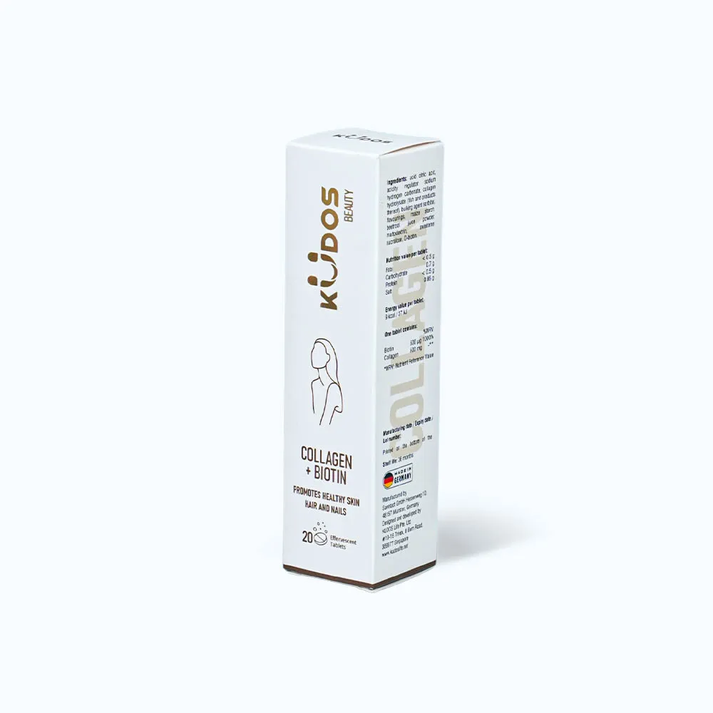Viên sủi KUDOS Collagen + Biotin (20 viên) hỗ trợ đẹp da, tóc móng chắc khỏe 3