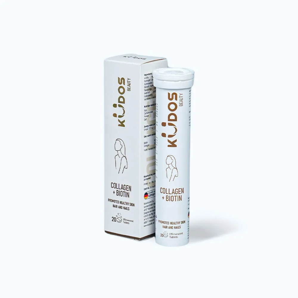 Viên sủi KUDOS Collagen + Biotin (20 viên) hỗ trợ đẹp da, tóc móng chắc khỏe 6
