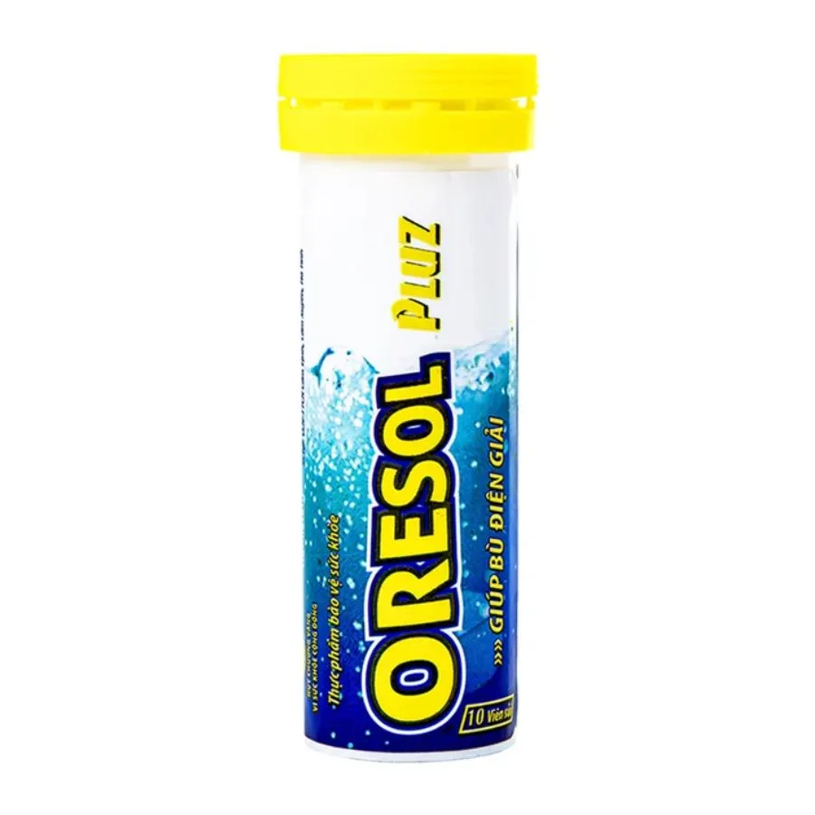 VIÊN SỦI GIÚP BÙ CHẤT ĐIỆN GIẢI ORESOL PLUZ HADIPHAR 10V 3