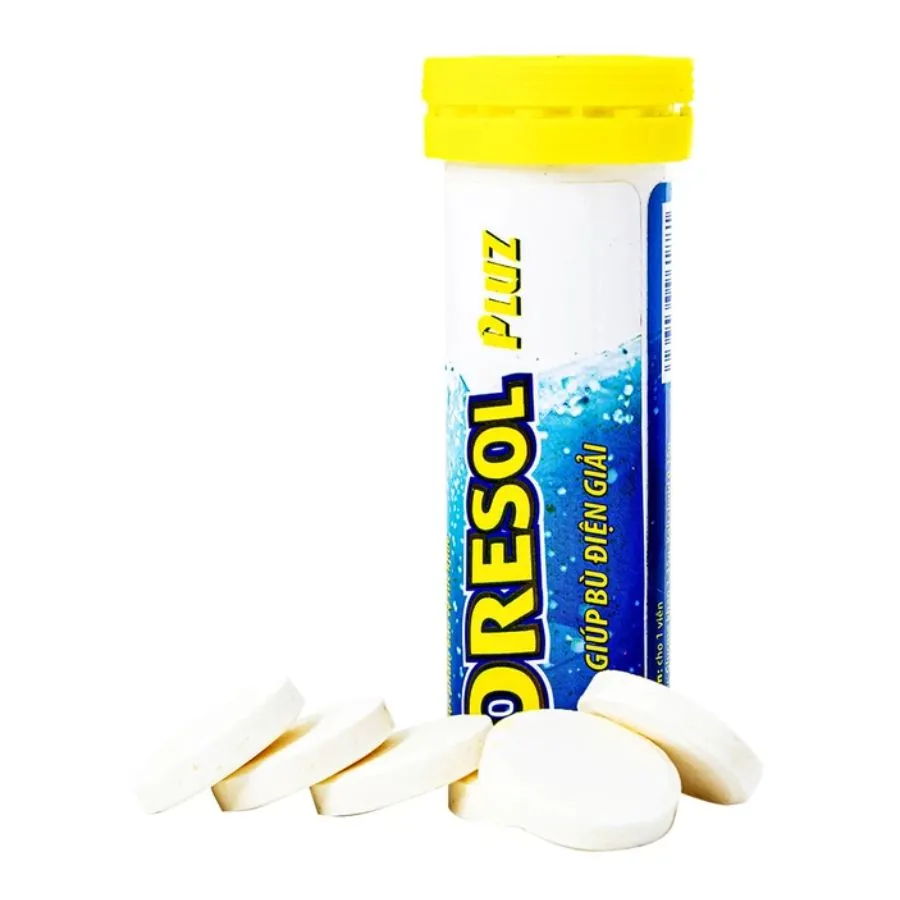 VIÊN SỦI GIÚP BÙ CHẤT ĐIỆN GIẢI ORESOL PLUZ HADIPHAR 10V 4