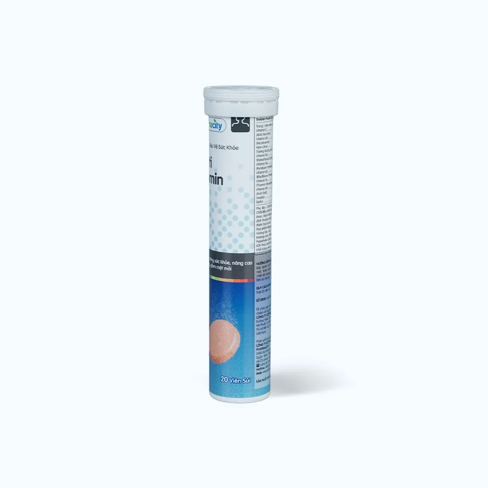 Viên sủi Multivitamin hỗ trợ tăng cường sức khỏe, nâng cao sức đề kháng (Tuýp 12 viên sủi) 2