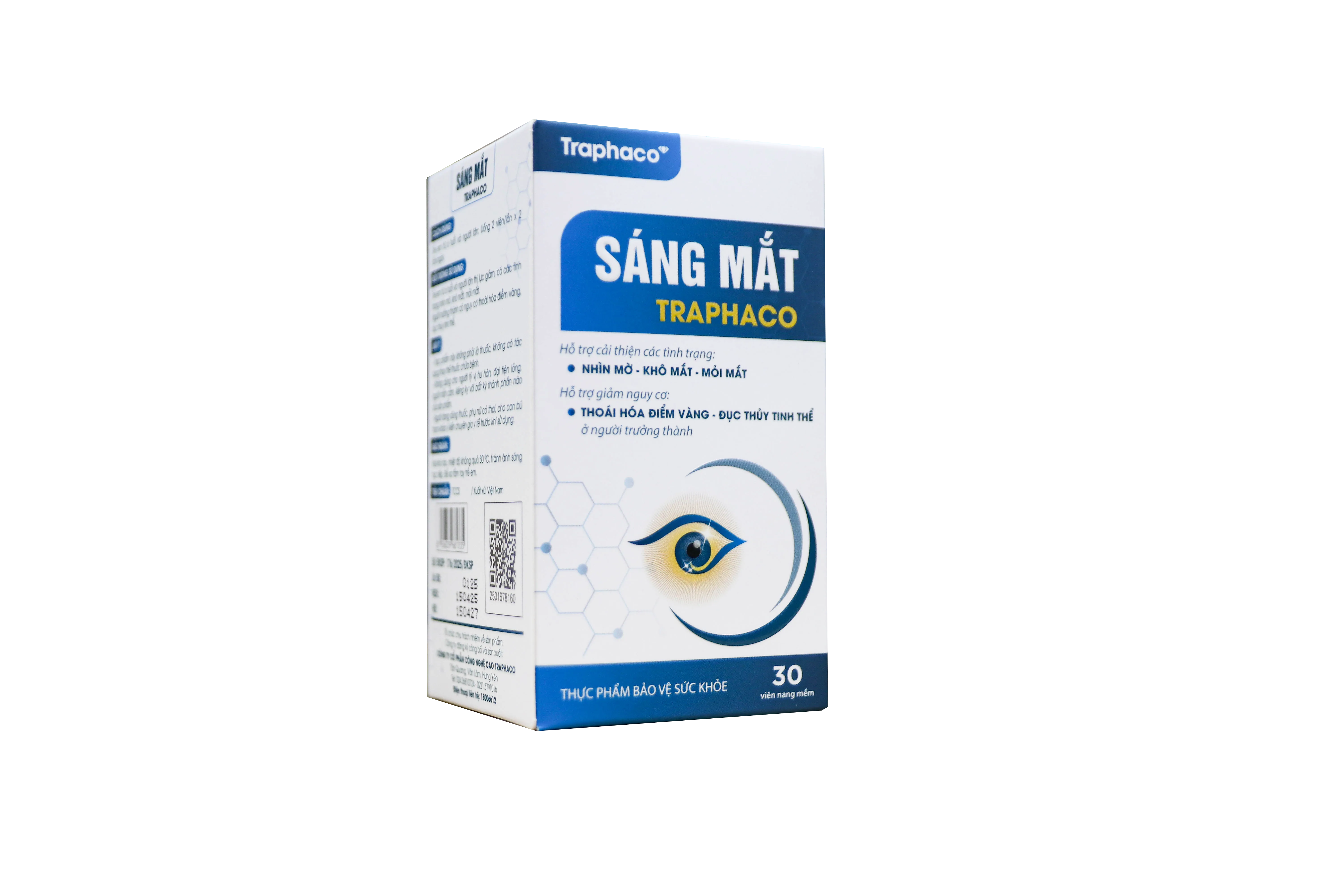 Viên Sáng Mắt Hỗ Trợ Cải Thiện Thị Lực, Khô Mắt, Mỏi Mắt (Hộp 30 viên)