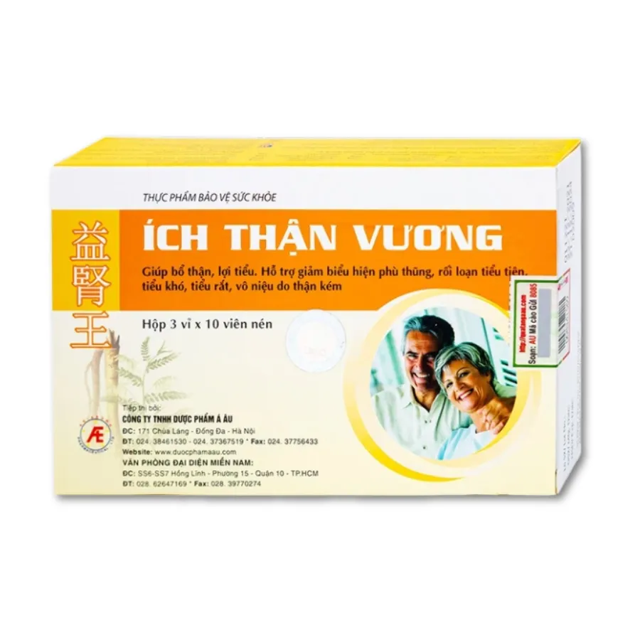 Viên uống Ích Thận Vương Á Âu bổ thận, lợi tiểu (30 viên)